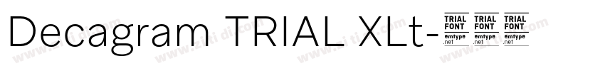 Decagram TRIAL XLt字体转换
